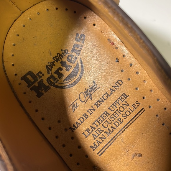 Dr. Martens mens 8 dark brown platform leather The Original air fusion shoes EUC - Picture 2 of 7